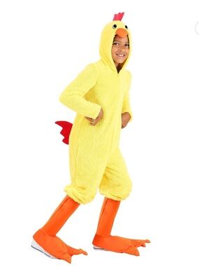 Halloween Cluckin' Chicken Kid's Costume one piece fuzzy